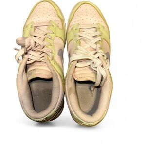 Nike dunks, pink, lavender and Light Green